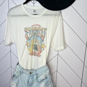 Graphic t shirt, band tee, Johnny cash graphic tee shirt